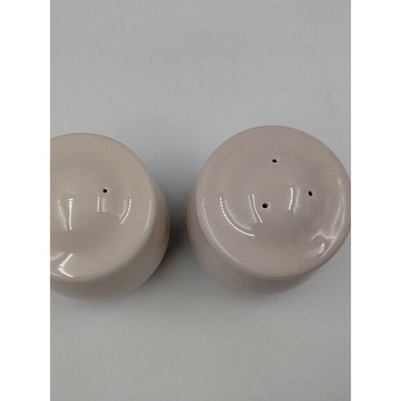 Pfalzgraff Sunrise Pink Blue Ivory Colored Salt and Pepper Shakers w/Stoppers - Picture 2 of 4
